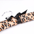 Leopard printing soft satin wedding gress hanger  for display